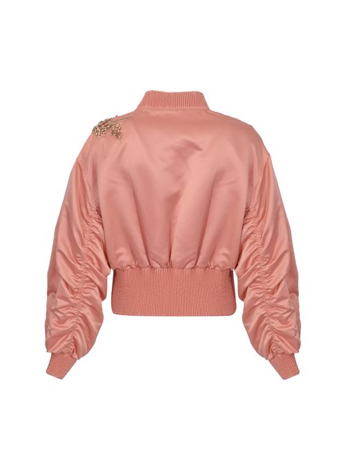 Bomber in duchesse con ricamo gioiello BLUGIRL | RA6057 T273A61220